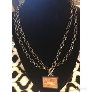 NEW DOUBLE CHAIN WALKING ON SUNSHINE NECKLACE
